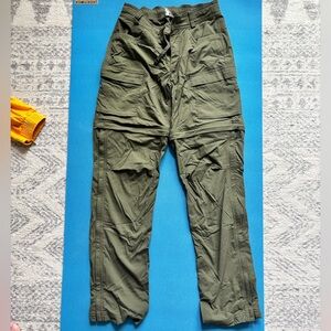 REI Green Cargo Pants Lightweight Utility Design